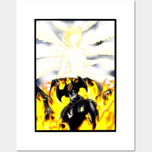 Devilman and Satan Posters and Art